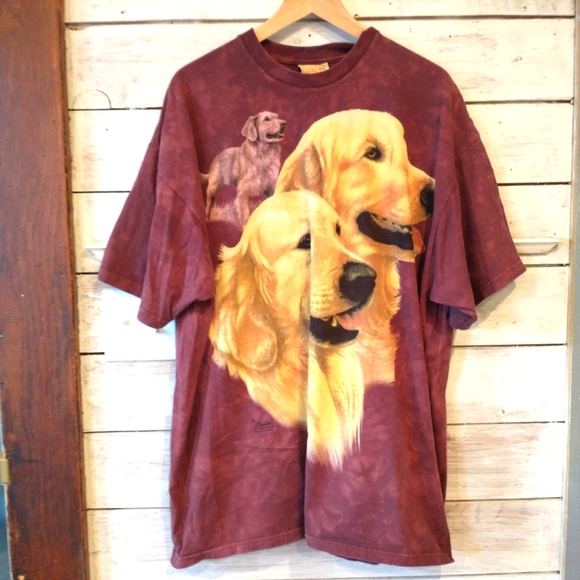 The Mountain Tops - The Mountain Golden Labrador Dog T-Shirt Size XXL